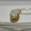 18" sparkling 14kt chain with 26.55ct Ethiopian Opal