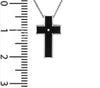 Black Titanium and Diamond Cross