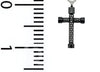 Small Black Embossed Cross