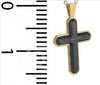 Forged Carbon Cross (Gold-tone)