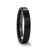 CITAR Polished Finish Black Ceramic Ring