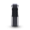 COLOSSEUM Black Carbon Fiber Inlay Titanium Wedding Band