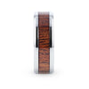 MELIA Mahogany Titanium Finish Ring With Beveled Edges