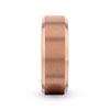 GLORY RG Plated Brushed Finish Center Titanium Band With Edges