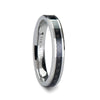 MAXIMUS Black Carbon Inlay Tungsten Carbide Wedding Band