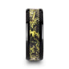 EVERGLADE Black Ceramic Band with Green Marsh Camo Inlay