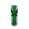 VARDON Tungsten Carbide Ring with Textured Green Inlay